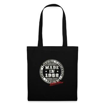 Rétro Patch Vintage 1962 cadeau d’anniversaire - Sac en tissu - noir - Devant