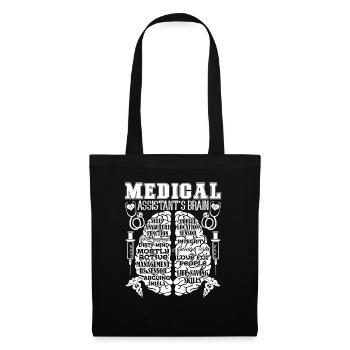 Medical Assistant Medical Assistant's Brain - Tote Bag - black - Front