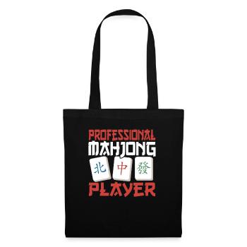 Cadeau pour les fans de Mahjong - Sac en tissu - noir - Devant