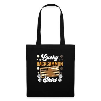 Board Game Funny Backgammon - Tote Bag - black - Front