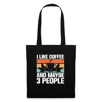 Weed, Café, Cannabis, Stoner, Caféine, Ganja - Sac en tissu - noir - Devant