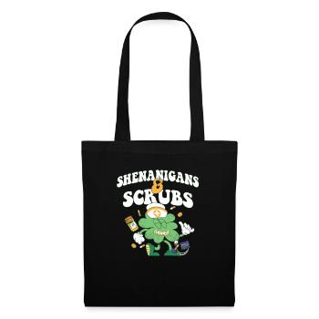 Shenanigans & Scrubs Infirmière urgente Médecin St. - Sac en tissu - noir - Devant