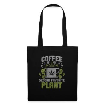 Weed, Café, Cannabis, Stoner, Caféine, Ganja - Sac en tissu - noir - Devant
