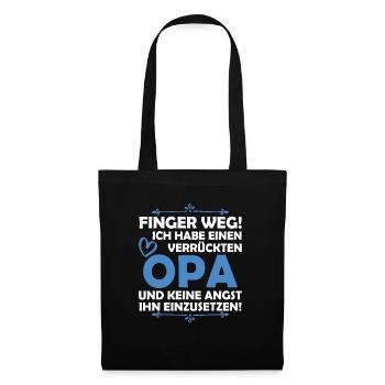 J'ai un grand-père fou - Sac en tissu - noir - Devant