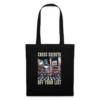 Shibuya Crossing Japon Voyage Vacances Japonais - Sac en tissu - noir - Devant