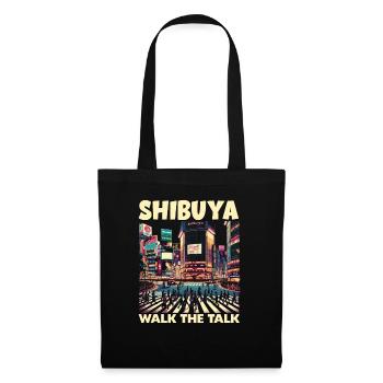 Shibuya Crossing Japon Voyage Vacances Japonais - Sac en tissu - noir - Devant