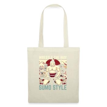Lutteur de sumo Lutte japonaise Lutte de sumo - Sac en tissu - nature - Devant