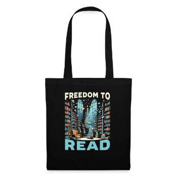 Lire des livres interdits rat de bibliothèque amoureux des livres littérature - Sac en tissu - noir - Devant