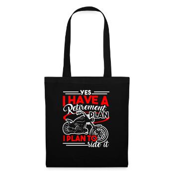 Motorcycle Retirement Plan To Ride Motorcycle - Tote Bag - black - Front