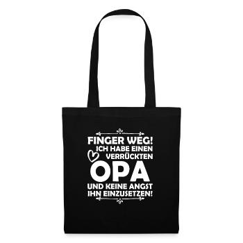 J'ai un grand-père fou - Sac en tissu - noir - Devant