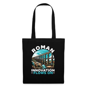 Aqueducs romains Ingénierie romaine Rome antique - Sac en tissu - noir - Devant