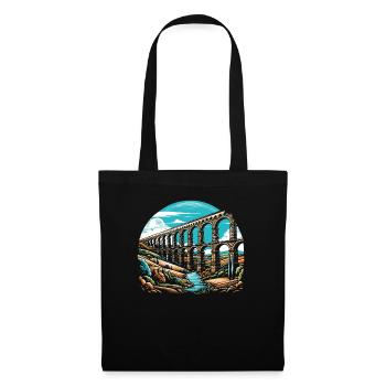 Roman Aqueducts Roman Engineering Ancient Rome - Tote Bag - black - Front