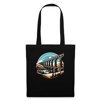 Roman Aqueducts Roman Engineering Ancient Rome - Tote Bag - black - Front