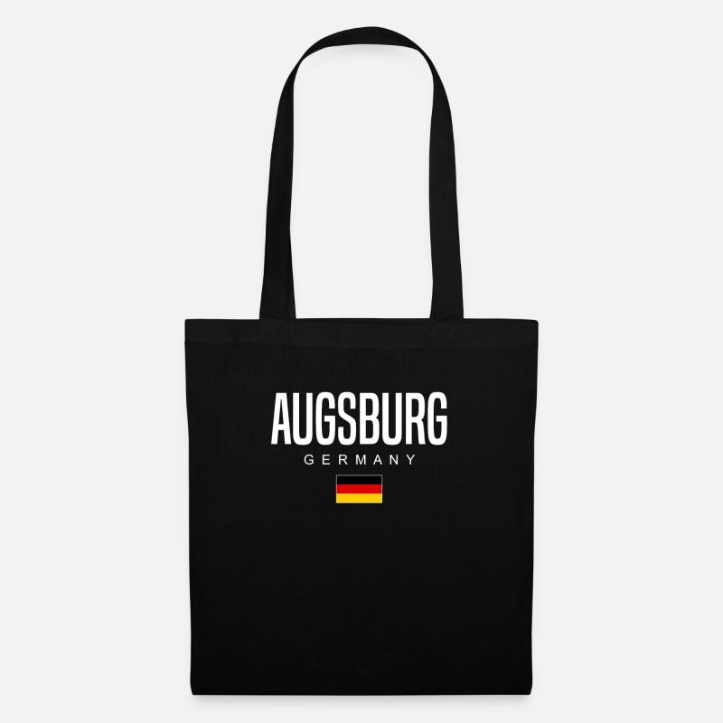 Augsburg - Stoffbeutel - Schwarz