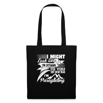 Paragliding In My Head I'm Paragliding - Tote Bag - black - Front