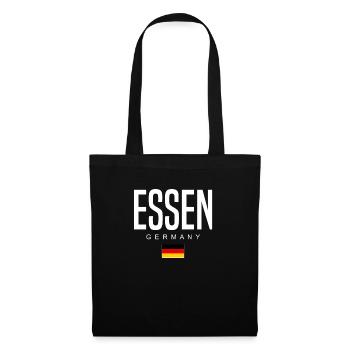 Essen - Stoffbeutel - Schwarz - Vorne