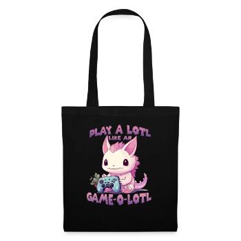 Axolotl Gamer T Kawaii Stuff Anime Axolotl Otaku - Sac en tissu - noir - Devant
