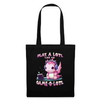 Axolotl Gamer T Kawaii Stuff Anime Axolotl Otaku - Sac en tissu - noir - Devant