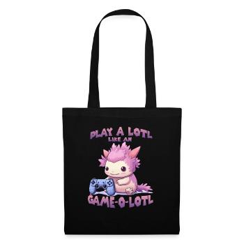 Kawaii Axolotl Gamer T | Gamer Outfit | Axolotl - Tote Bag - black - Front
