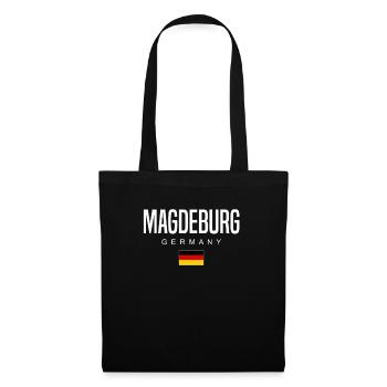 Magdeburg - Stoffbeutel - Schwarz - Vorne