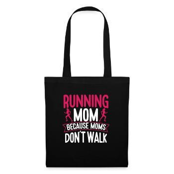 Running Mom Marathon Runner Jogging - Sac en tissu - noir - Devant