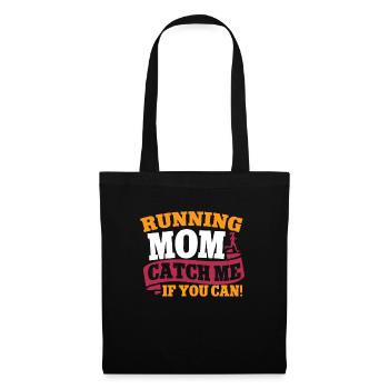 Running Mom Marathon Runner Jogging - Sac en tissu - noir - Devant