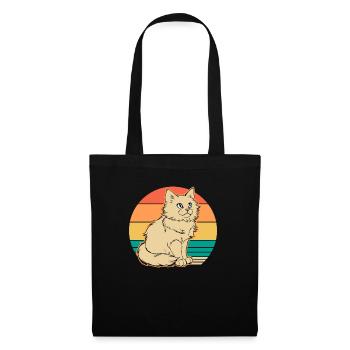 Katze - Stoffbeutel - Schwarz - Vorne