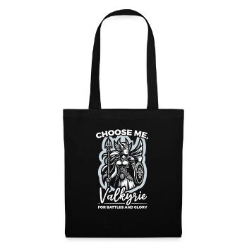 Valkyrie Warrior Odin Valkyrja Mythologie nordique - Sac en tissu - noir - Devant