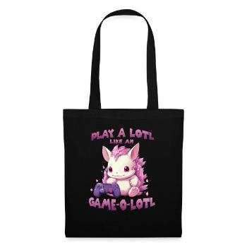 Kawaii Axolotl Gamer T | Anime Gamer Outfit | - Tote Bag - black - Front