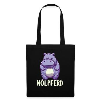 Hippo Hippo Complain Complainer Nölpferd - Tote Bag - black - Front