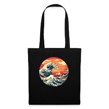 Große Welle The Great Wave Kanagawa - Tote Bag - black - Front