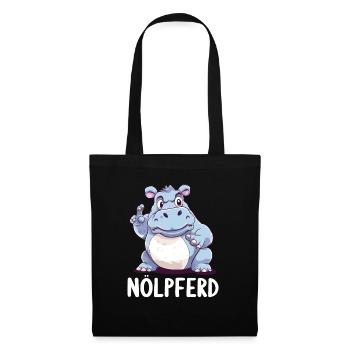 Hippo Hippo Complain Complainer Nölpferd - Tote Bag - black - Front