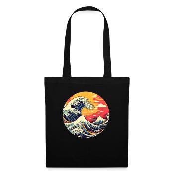 Große Welle The Great Wave Kanagawa - Tote Bag - black - Front