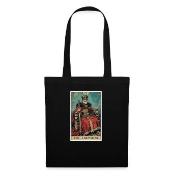 Carte de tarot L’Empereur Le Souverain - Sac en tissu - noir - Devant