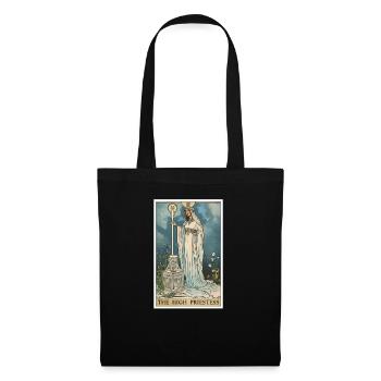 Carte de Tarot La Grande Prêtresse La Grande Prêtresse - Sac en tissu - noir - Devant