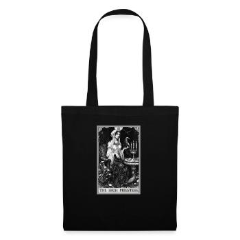 Carte de Tarot La Grande Prêtresse La Grande Prêtresse - Sac en tissu - noir - Devant