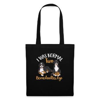 Bernedoodle Dog - Tote Bag - black - Front
