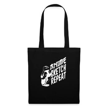 Anime Manga Anime Fille - Sac en tissu - noir - Devant