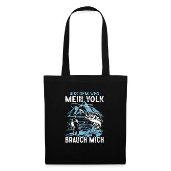 À l’écart, mon peuple a besoin de moi, pêcheurs, pêcheurs - Sac en tissu - noir - Devant