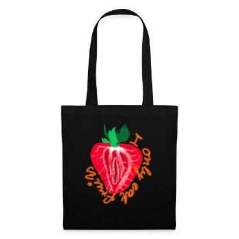 I only eat fruits - Stoffbeutel - Schwarz - Vorne