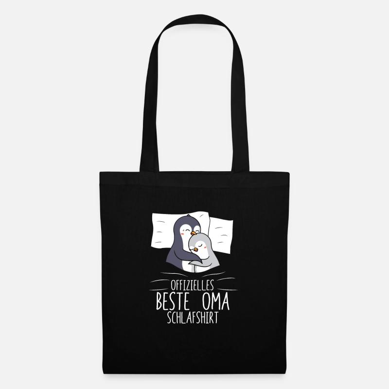 Offizielles Beste Oma Schlafshirt - Stoffbeutel - Schwarz