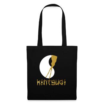 Kintsugi Kintsukuroi Japon imparfait - Sac en tissu - noir - Devant
