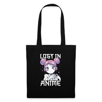 Anime Manga Anime Fille - Sac en tissu - noir - Devant