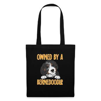 Bernedoodle Dog - Tote Bag - black - Front