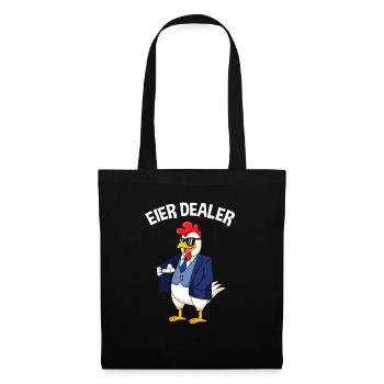 Eier Dealer Huhn Hühnerhalter Hühner - Stoffbeutel - Schwarz - Vorne