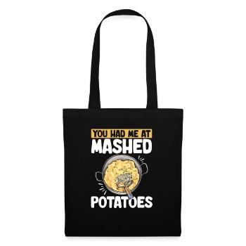 Purée de pommes de terre Purée de pommes de terre - Sac en tissu - noir - Devant