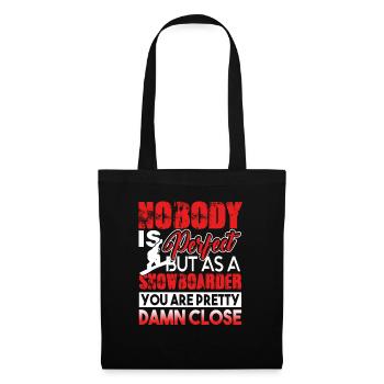 Snowboarding Proud To Be A Snowboarder - Tote Bag - black - Front