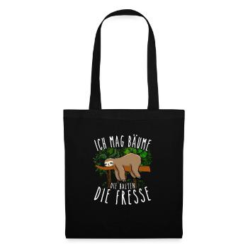 I like trees that keep their mouths shut - Tote Bag - black - Front