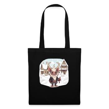 Kawaii Krampus Perchten mask Kawaii Krampus - Tote Bag - black - Front
