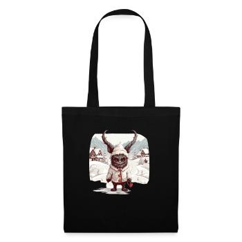 Krampus mask | Krampus costume | Germanic - Tote Bag - black - Front